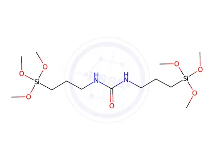 Chemical structure of N,N-bis(3-Trimethoxysilylpropyl)urea
