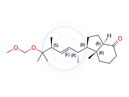 Chemical structure of (1R,3aR,7aR)-1-((2R,5S,E)-6-(MethoxyMethoxy)-5,6-diMethylhept-3-en-2-yl)-7a-Methylhexahydro-1H-inden-4(2H)-one