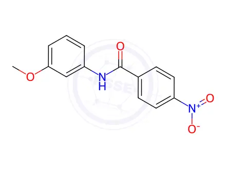 Chemical structure of N-(3-methoxyphenyl)-4-nitrobenzamide
