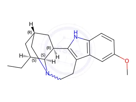 Chemical structure of Ibogaine