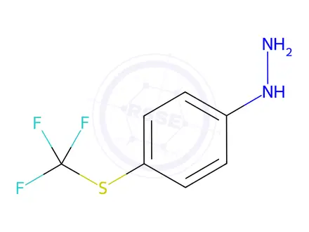 Chemical structure of 4-(Trifluoromethyl)thiophenylhydrazine Hydrochloride