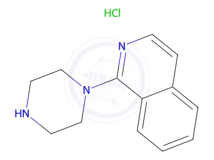 Chemical structure of 1-(Piperazin-1-yl)isoquinoline hydrochloride