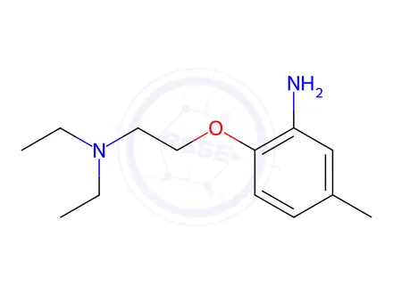 Chemical structure of N-[2-(2-Amino-4-methylphenoxy)ethyl]-N,N-diethylamine
