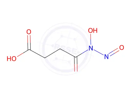 Chemical structure of 4-(Hydroxy(Nitroso)Amino)-4-Oxobutanoic Acid