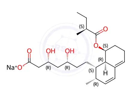 Chemical structure of Mevastatin Hydroxy Acid Sodium Salt