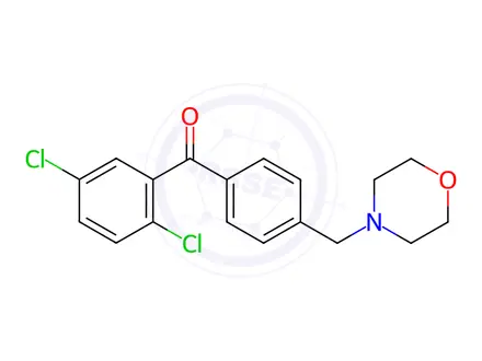 Chemical structure of (2,5-Dichlorophenyl)(4-(morpholinomethyl)phenyl)methanone