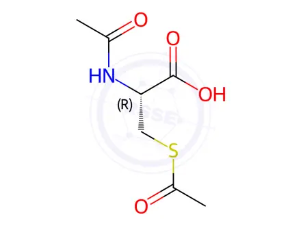 Chemical structure of N,S-Diacetyl-L-cysteine