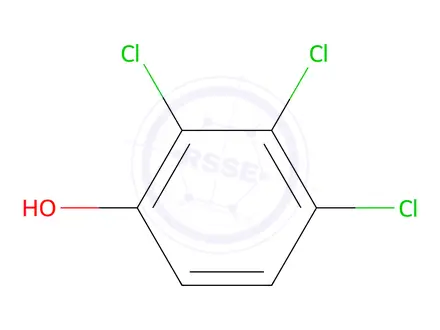 Chemical structure of 2,3,4-Trichlorophenol