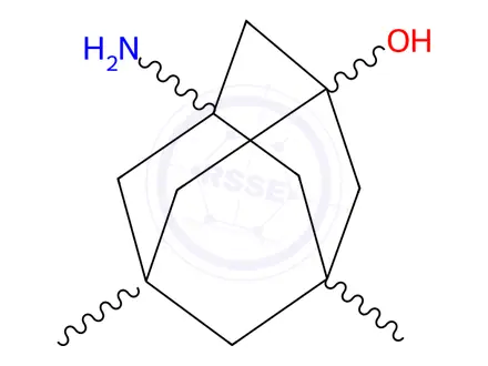 Chemical structure of Memantine Impurity IV (1-Amino-3-Hydroxy-5,7-Dimethyl Adamantane)