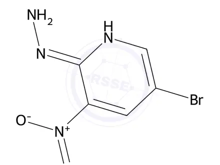 Chemical structure of 5-Bromo-2-hydrazinyl-3-nitropyridine