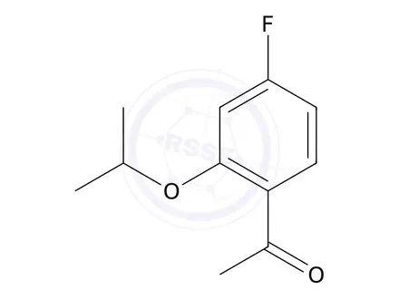 Chemical structure of 1-(4-Fluoro-2-isopropoxyphenyl)ethan-1-one