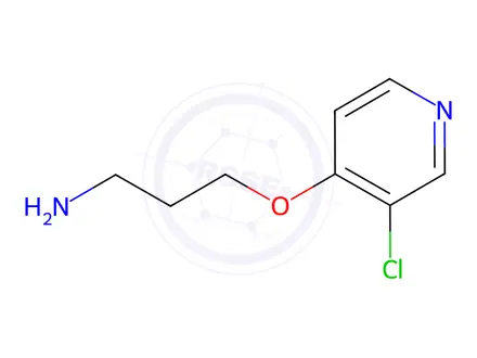 Chemical structure of 3-((3-Chloropyridin-4-yl)oxy)propan-1-amine