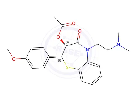 Chemical structure of Diltiazem