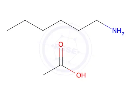 Chemical structure of Hexan-1-amine acetate