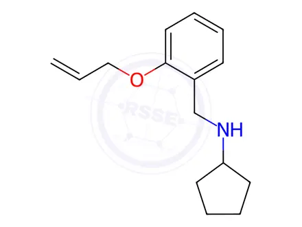 Chemical structure of N-(2-(allyloxy)benzyl)cyclopentanamine