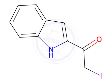 Chemical structure of 1-(1H-Indol-2-yl)-2-iodoethanone