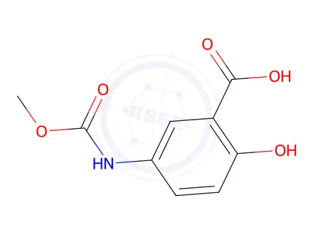 Chemical structure of 2-Hydroxy-5-((methoxycarbonyl)amino)benzoic acid