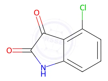 Chemical structure of Isatin Impurity 13 (4-Chloroisatin)
