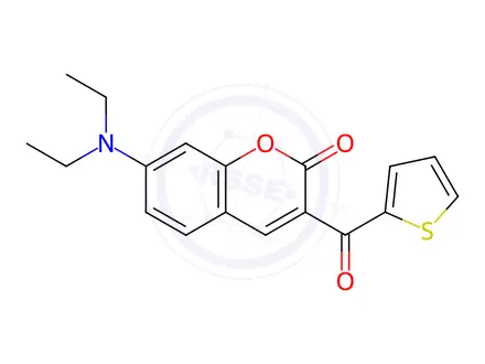 Chemical structure of 7-DIETHYLAMINO-3-THENOYLCOUMARIN