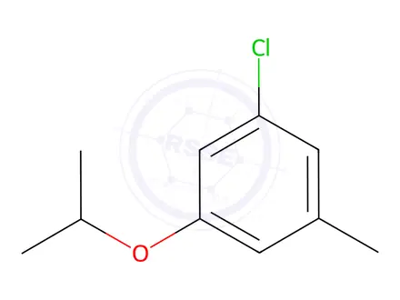 Chemical structure of Benzene, 1-chloro-3-methyl-5-(1-methylethoxy)-