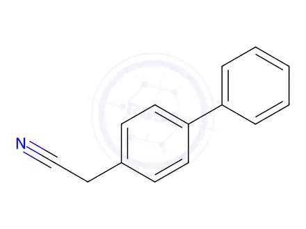 Chemical structure of p-Biphenylacetonitrile