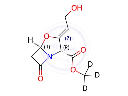 Chemical structure of Clavulanic Acid Methyl-d3 Ester