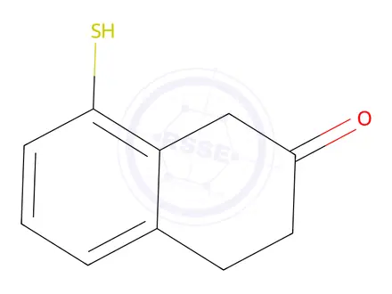 Chemical structure of 8-sulfanyltetralin-2-one