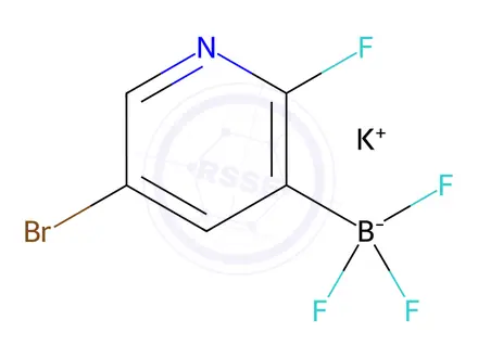 Chemical structure of Potassium (5-bromo-2-fluoropyridin-3-yl)trifluoroborate