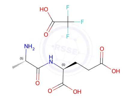 Chemical structure of L-alanyl-L-glutamic acid Trifluoroacetic Acid
