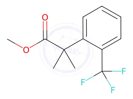 Chemical structure of Methyl 2-methyl-2-(2-(trifluoromethyl)phenyl)propanoate
