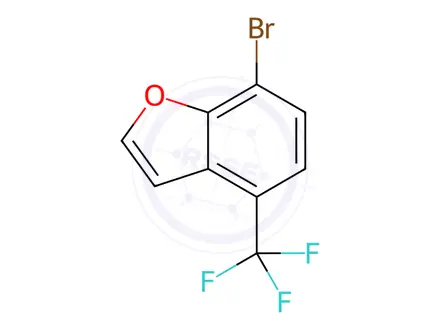 Chemical structure of Benzofuran, 7-bromo-4-(trifluoromethyl)-