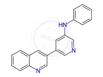 Chemical structure of N-Phenyl-5-(quinolin-3-yl)pyridin-3-amine