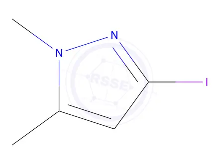 Chemical structure of 3-iodo-1,5-dimethyl-pyrazole