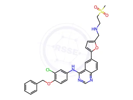 Chemical structure of Lapatinib Desfluoro Impurity