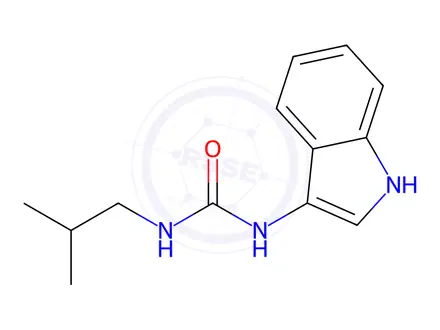 Chemical structure of 1-(1H-Indol-3-yl)-3-isobutylurea