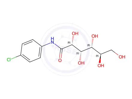 Chemical structure of N-(4-Chlorophenyl)-D-gluconamide