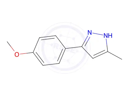 Chemical structure of Methyl 4-(5-Methyl-1H-pyrazol-3-yl)phenyl Ether