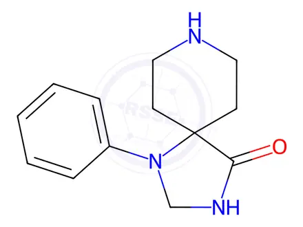 Chemical structure of 1-Phenyl-1,3,8-triazaspiro[4.5]decan-4-one