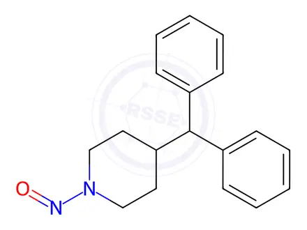 Chemical structure of 4-(Diphenylmethyl)-1-Nitrosopiperidine