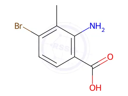 Chemical structure of 2-Amino-4-bromo-3-methylbenzoic Acid