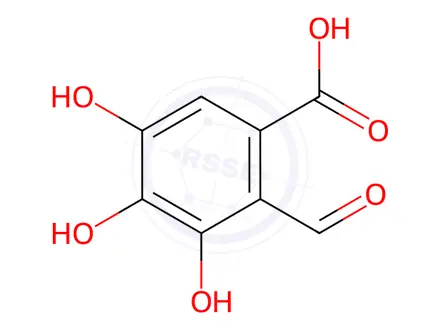 Chemical structure of 2-Formyl-3,4,5-trihydroxybenzoic acid