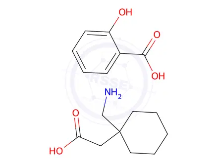 Chemical structure of Gabapentin