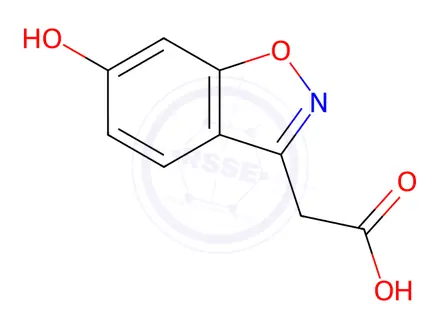 Chemical structure of 2-(6-Hydroxy-1,2-benzisoxazol-3-yl)acetic Acid