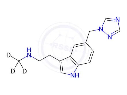 Chemical structure of Rizatriptan Benzoate Impurity 9-d3 (Rizatriptan Benzoate EP Impurity I-d3)