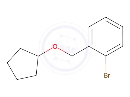 Chemical structure of 1-Bromo-2-((cyclopentyloxy)methyl)benzene