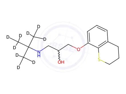 Chemical structure of rac Tertatolol-d9