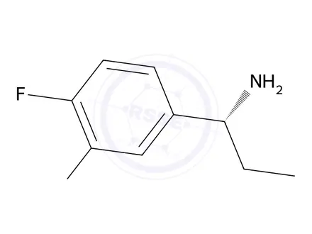 Chemical structure of (R)-1-(4-fluoro-3-methoxyphenyl)propan-1-amine