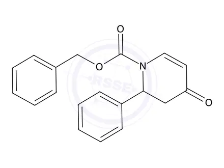 Chemical structure of Benzyl 4-oxo-2-phenyl-3,4-dihydropyridine-1(2H)-carboxylate