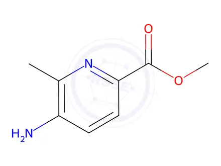 Chemical structure of 2-Pyridinecarboxylicacid,5-amino-6-methyl-,methylester(9CI)