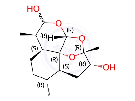 Chemical structure of 3-Hydroxy Deoxy Dihydro Artemisinin
